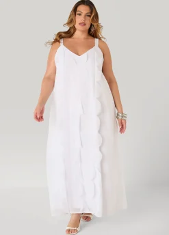 Appliqued Maxi Dress