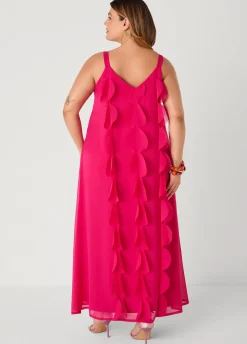 Applique Embellished Maxi Dress