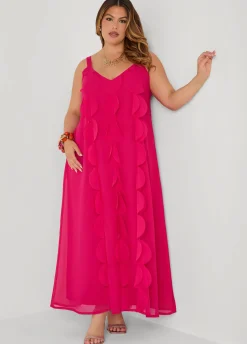 Applique Embellished Maxi Dress