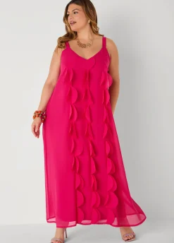 Applique Embellished Maxi Dress