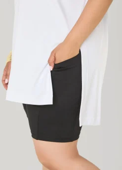 Athletic Knit Side Split Top
