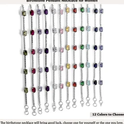 Birthstone Bracelet in Sterling Silver, Oval Cut 5*7mm, 7 Inches with an Extender, 12 Gemstone Options, Gift Box Included - April, White Zircon