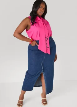Blessed Tie Neck Top