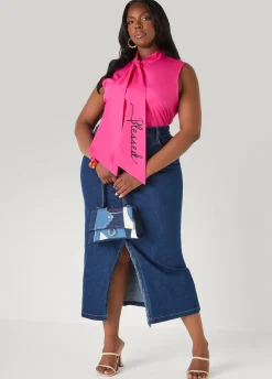 Blessed Tie Neck Top