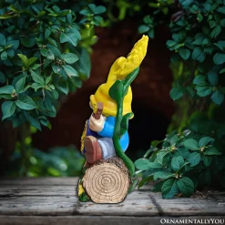Bloom With Joy Garden Gnome Figurine
