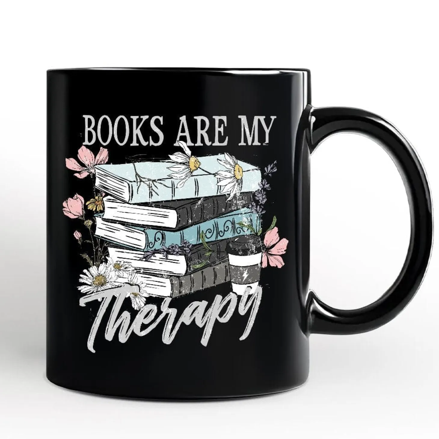 Books Are My Therapy Mug
