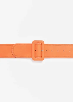 Buckled Faux Leather Belt