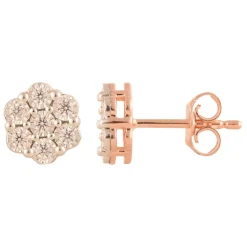 0.25 Carat Cluster Lab Diamond Stud Earrings