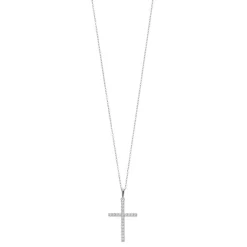 0.25 Carat Cross Lab Diamond Necklace