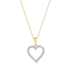 0.25 Carat Heart Lab Diamond Necklace
