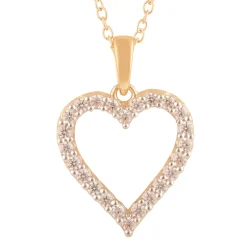 0.25 Carat Heart Lab Diamond Necklace