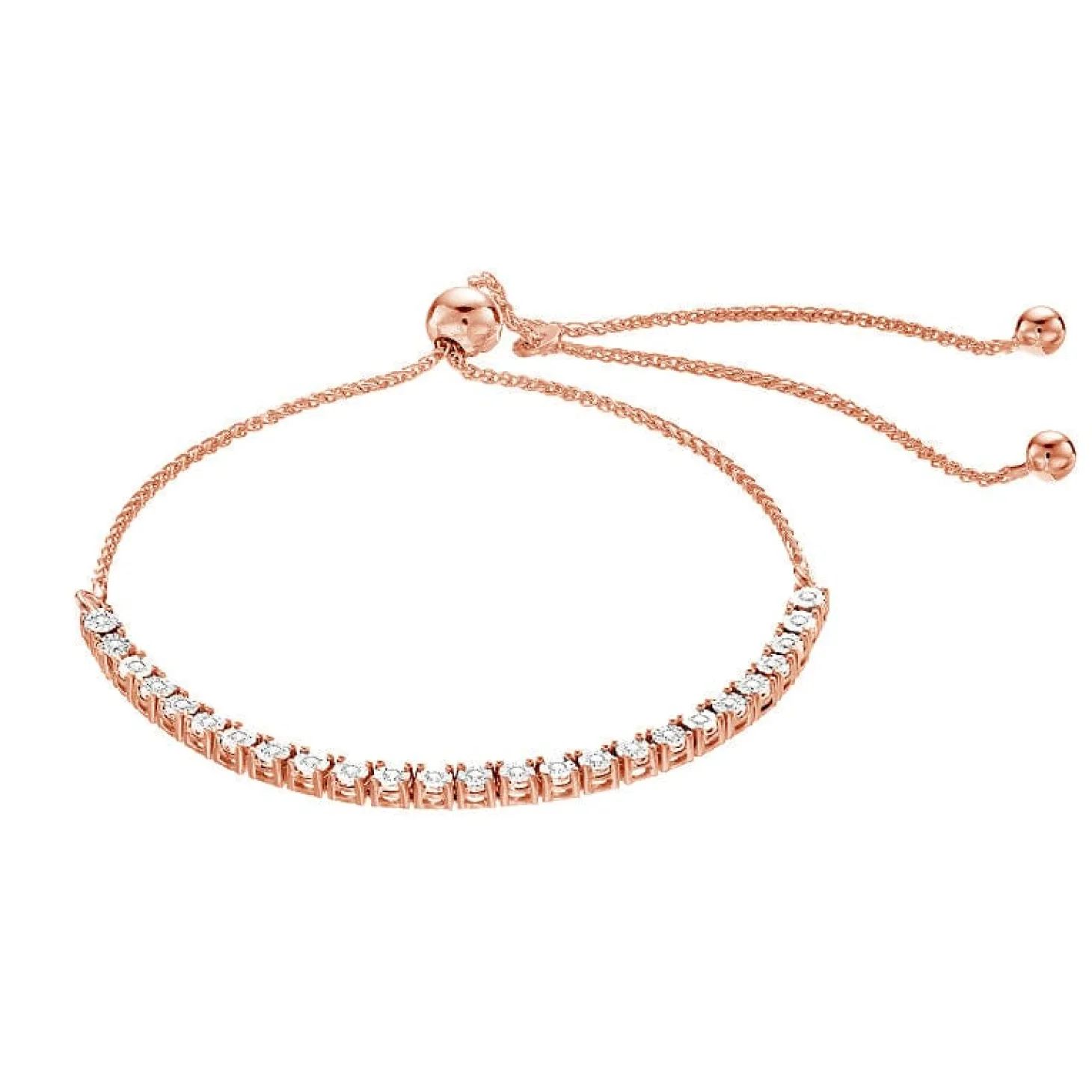 0.25 Carat Lab Diamond Bolo Bracelet