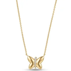 0.10 Carat Lab Diamond Butterfly Necklace