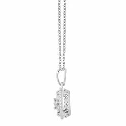 0.25 Carat Lab Diamond Cluster Pendant Necklace