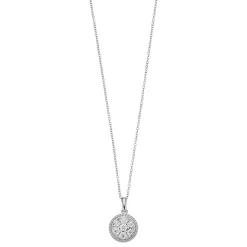0.25 Carat Lab Diamond Cluster Pendant Necklace