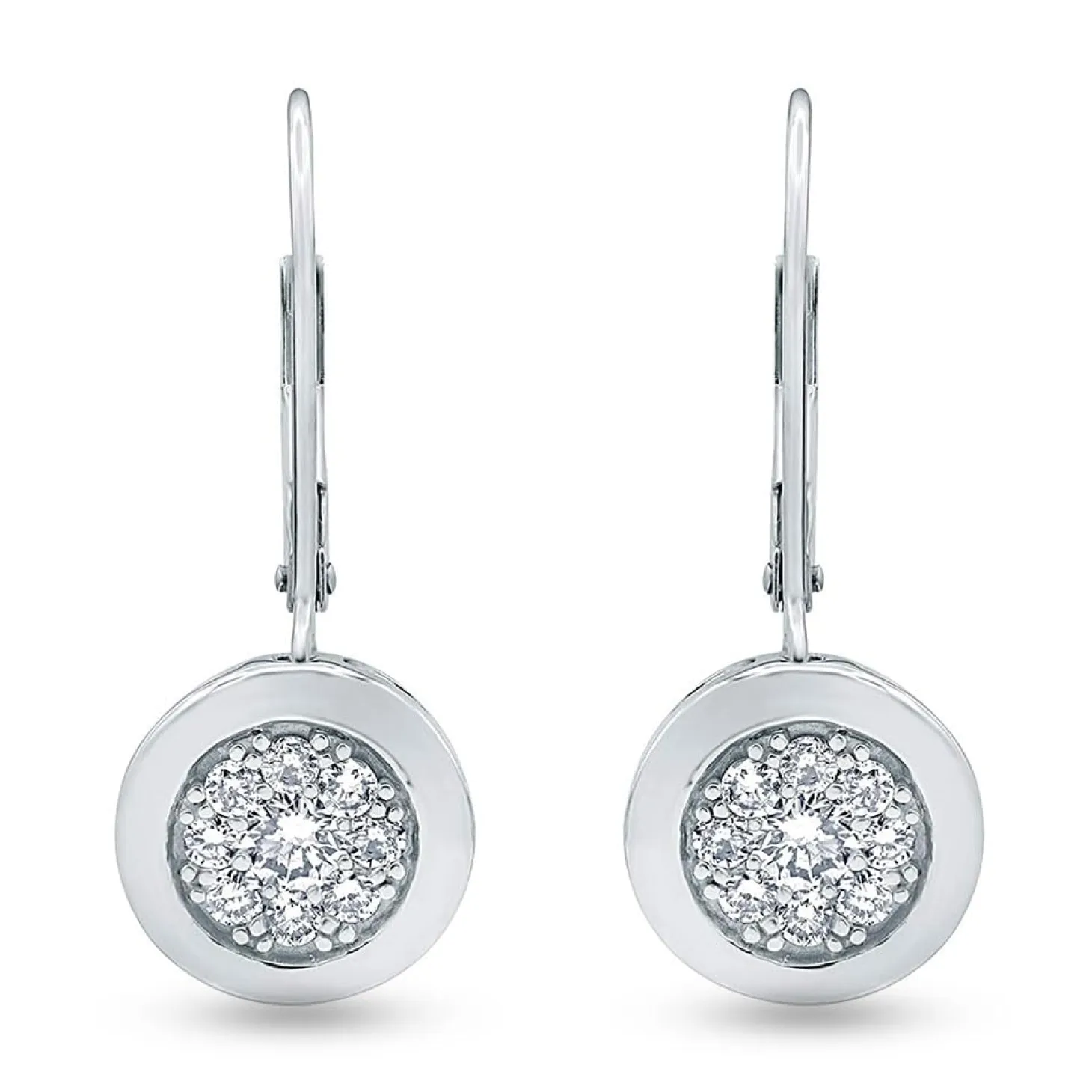0.65 Carat Lab Diamond Dangle Earrings Gift Box Set
