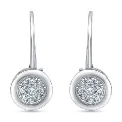 0.50 Carat Lab Diamond Dangle Earrings Gift Box Set