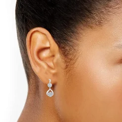 0.50 Carat Lab Diamond Drop Earrings Gift Box Set