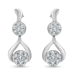 0.50 Carat Lab Diamond Drop Earrings Gift Box Set