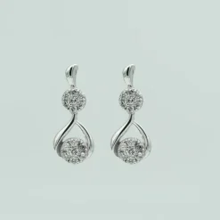 0.50 Carat Lab Diamond Drop Earrings Gift Box Set