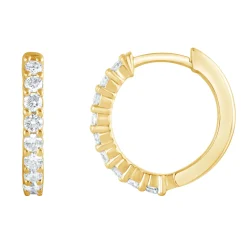 0.50 Carat Lab Diamond Huggie Hoop Earrings