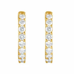 0.50 Carat Lab Diamond Huggie Hoop Earrings
