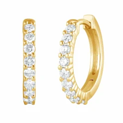 0.50 Carat Lab Diamond Huggie Hoop Earrings
