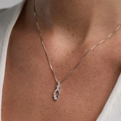 0.25 Carat Lab Diamond Infinity Pendant Necklace