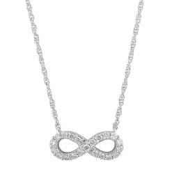 0.20 Carat Lab Diamond Infinity Pendant Necklace