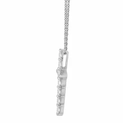 1 Carat Lab Diamonds Cross Pendant Necklace
