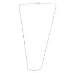 0.75 Carat Lab Diamond Smile Necklace in Sterling Silver
