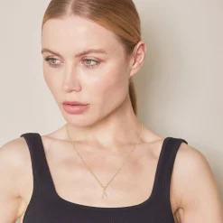 0.25 Carat Lab Diamond Twisted Pendant Necklace