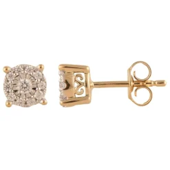 0.25 Carat Lab Halo Diamond Stud Earrings