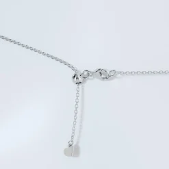 1 Carat Lab Princess Diamond Pendant Necklace In Sterling Silver