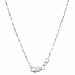 1 Carat Lab Sterling Silver Diamond Heart Pendant Necklace