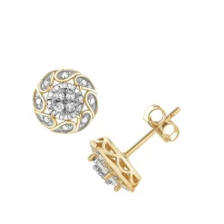 0.10 Carat Miracle Set Lab Diamond Stud Earrings
