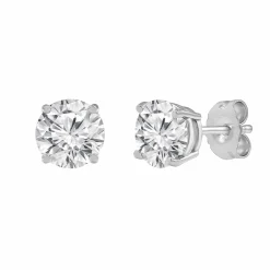0.50 Carat Round Cut Lab Diamond Stud Earrings