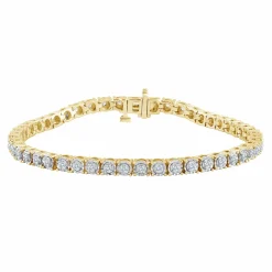 1 Carat Round Lab Diamond Tennis Bracelet