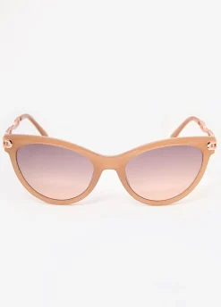 Chain Trimmed Cat Eye Sunglasses