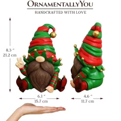 Cheerful Elf Gnome Figurine