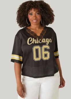 Chicago Lace Trimmed Jersey