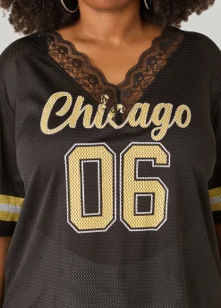 Chicago Lace Trimmed Jersey