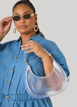 Clear Top Handle Shoulder Bag