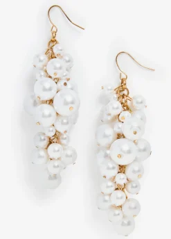 Cluster Faux Pearl Earrings