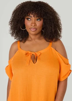 Cold Shoulder Maxi Dress