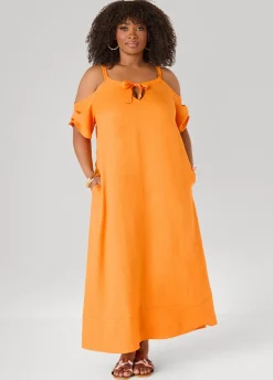 Cold Shoulder Maxi Dress