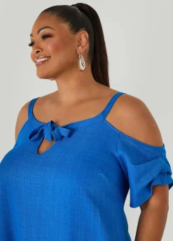 Cold Shoulder Maxi Dress
