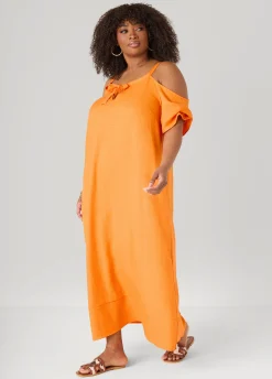 Cold Shoulder Maxi Dress