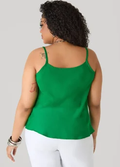 Cowl Neck Crepe Cami