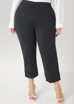 Cuffed Ponte Capris